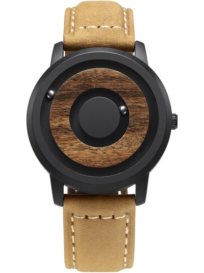 EUTOUR Magnetic Wooden Watch E019A