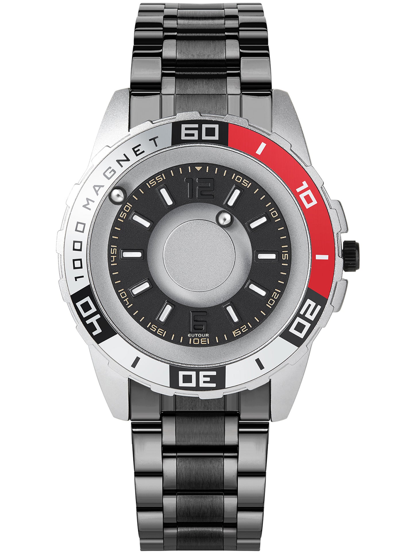 EUTOUR Mens Magnetic Sports Wrist Watch E025