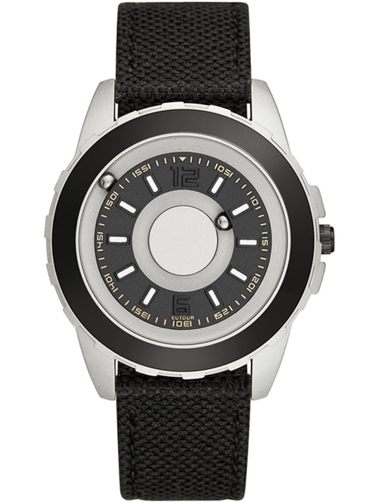 EUTOUR Magnetic Concept Quartz Watch E027 with Canvas Strap